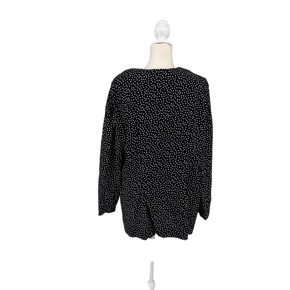 Robert Too VTG Blazer Jacket WMNS 20W Plus Size Diamond Print Black/White Office - Picture 2 of 7